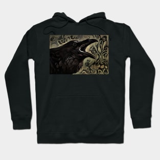 cutup, deepdream, crow Hoodie